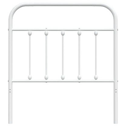 vidaXL Metal Replace Headboard White 80 cm
