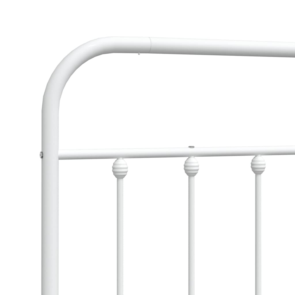 vidaXL Metal Replace Headboard White 80 cm