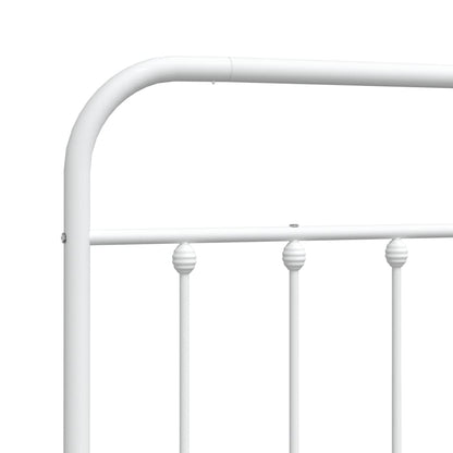 vidaXL Metal Replace Headboard White 80 cm