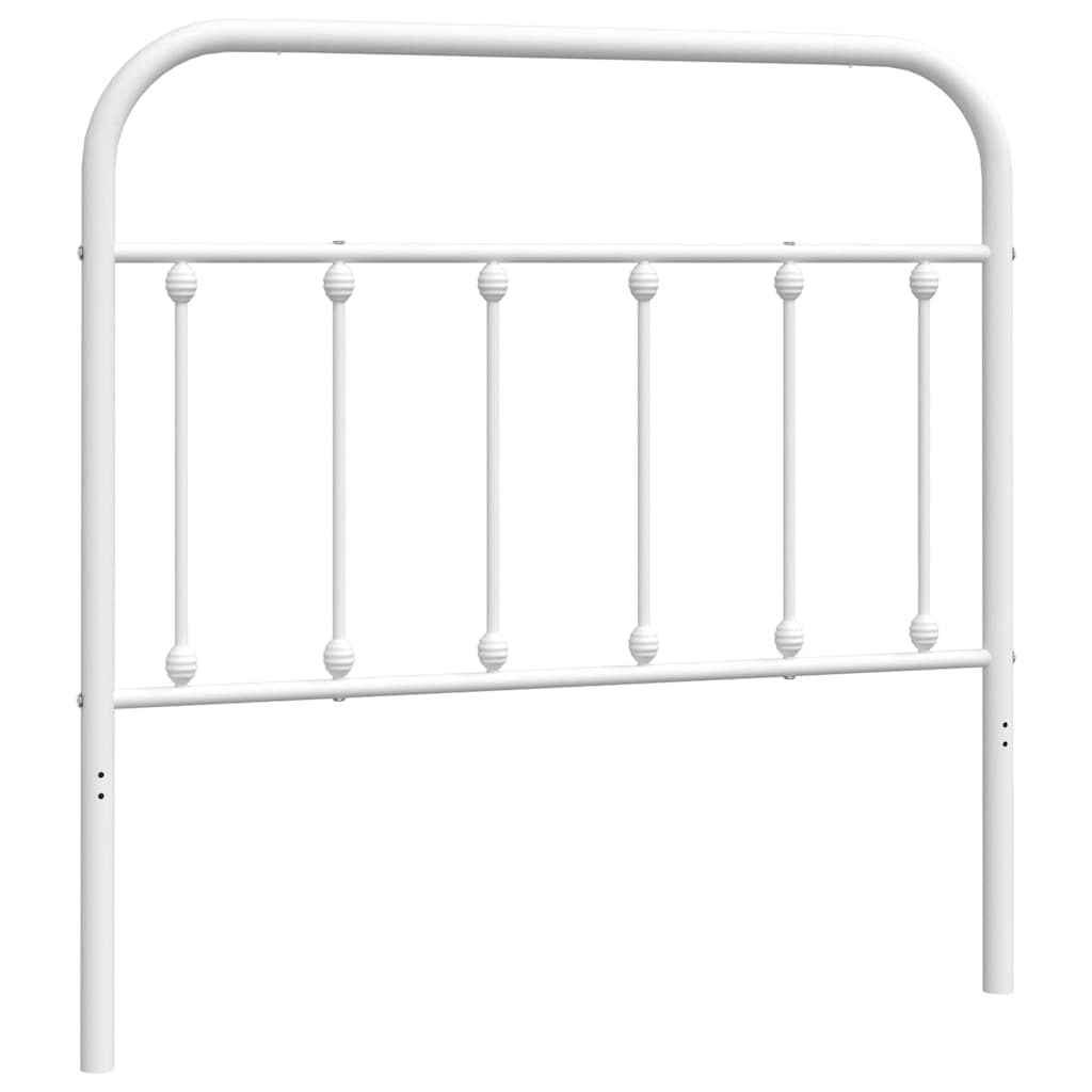 vidaXL Metal Replace Headboard White 100 cm