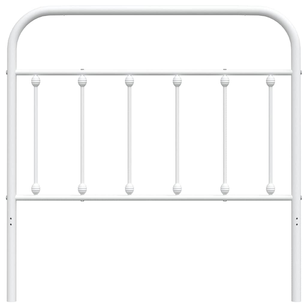 vidaXL Metal Replace Headboard White 100 cm