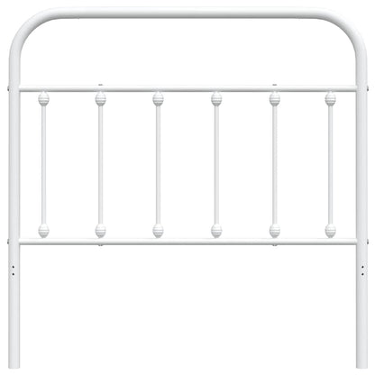 vidaXL Metal Replace Headboard White 100 cm