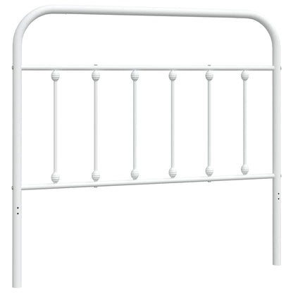 vidaXL Metal Replace Headboard White 107 cm