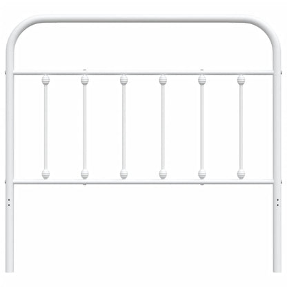 vidaXL Metal Replace Headboard White 107 cm