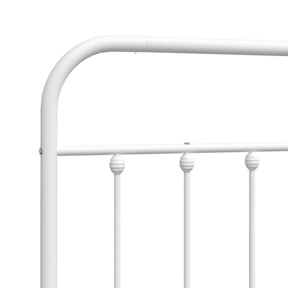vidaXL Metal Replace Headboard White 107 cm