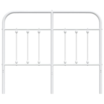 vidaXL Metal Replace Headboard White 120 cm