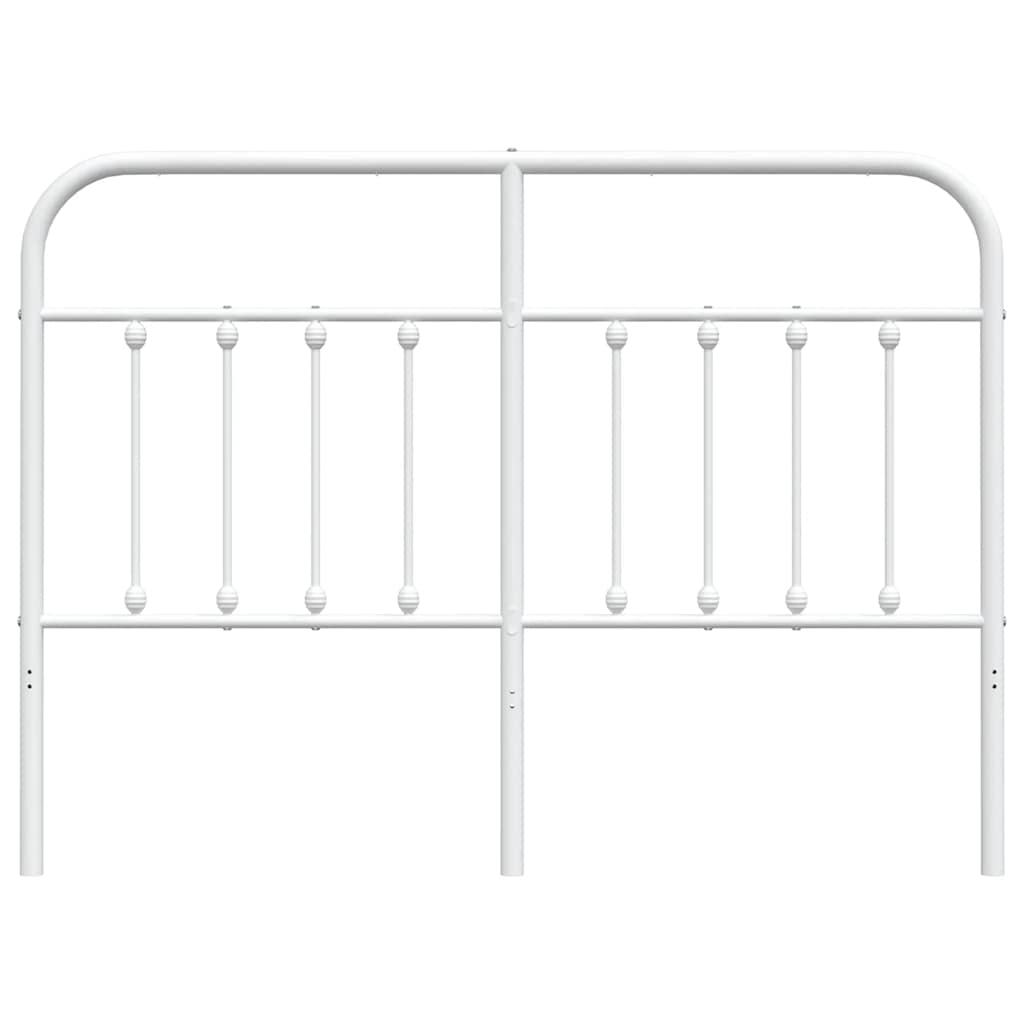 vidaXL Metal Replace Headboard White 150 cm
