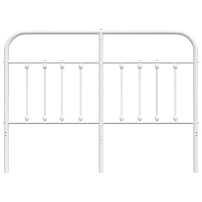 vidaXL Metal Replace Headboard White 150 cm