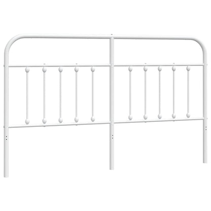 vidaXL Metal Replace Headboard White 180 cm