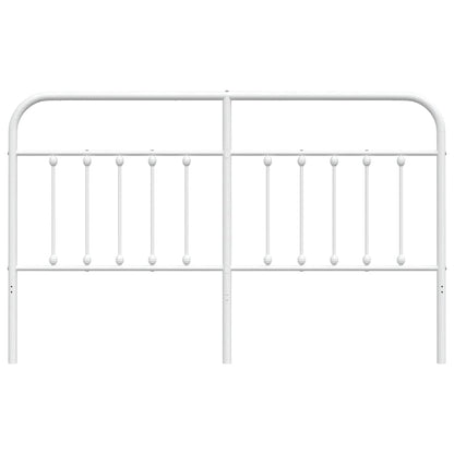 vidaXL Metal Replace Headboard White 180 cm
