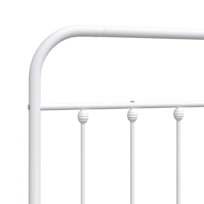 vidaXL Metal Replace Headboard White 180 cm