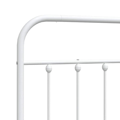 vidaXL Headboard | White | Steel | 193 cm | Durable | Bed Headboard
