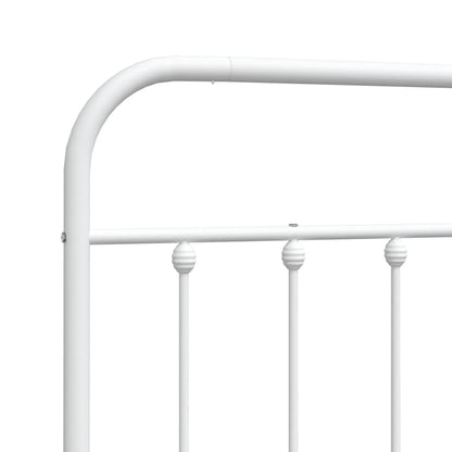 vidaXL Metal Replace Headboard White 200 cm