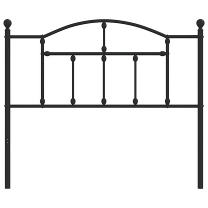 vidaXL Metal Replace Headboard Black 107 cm
