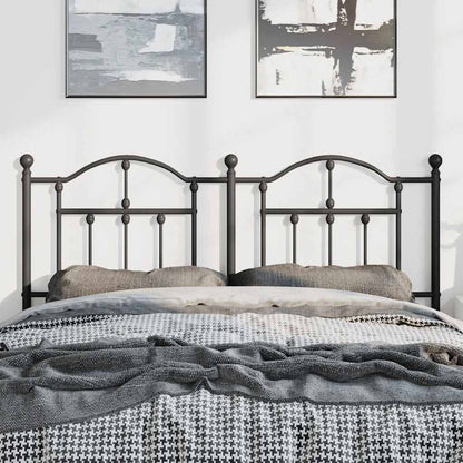 vidaXL Metal Replace Headboard Black 150 cm