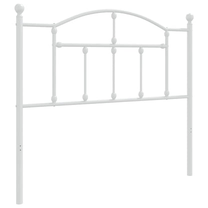 vidaXL Metal Replace Headboard White 100 cm