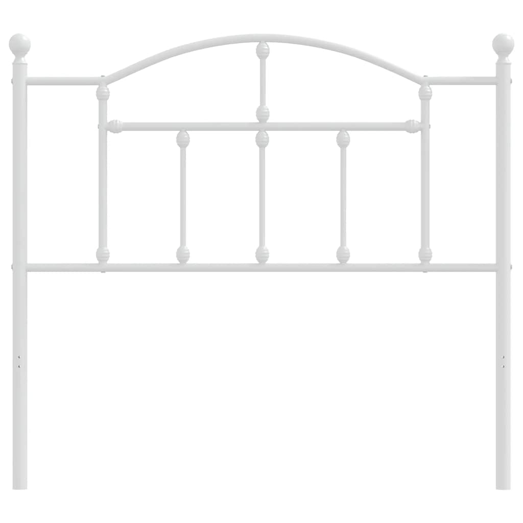 vidaXL Metal Replace Headboard White 100 cm