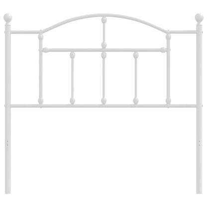 vidaXL Metal Replace Headboard White 100 cm