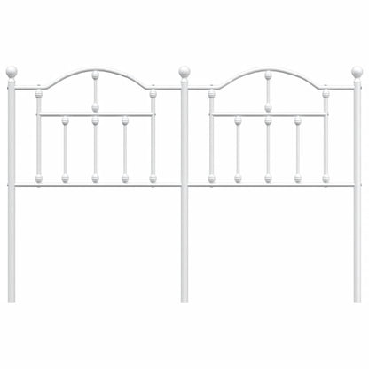 vidaXL Metal Replace Headboard White 150 cm