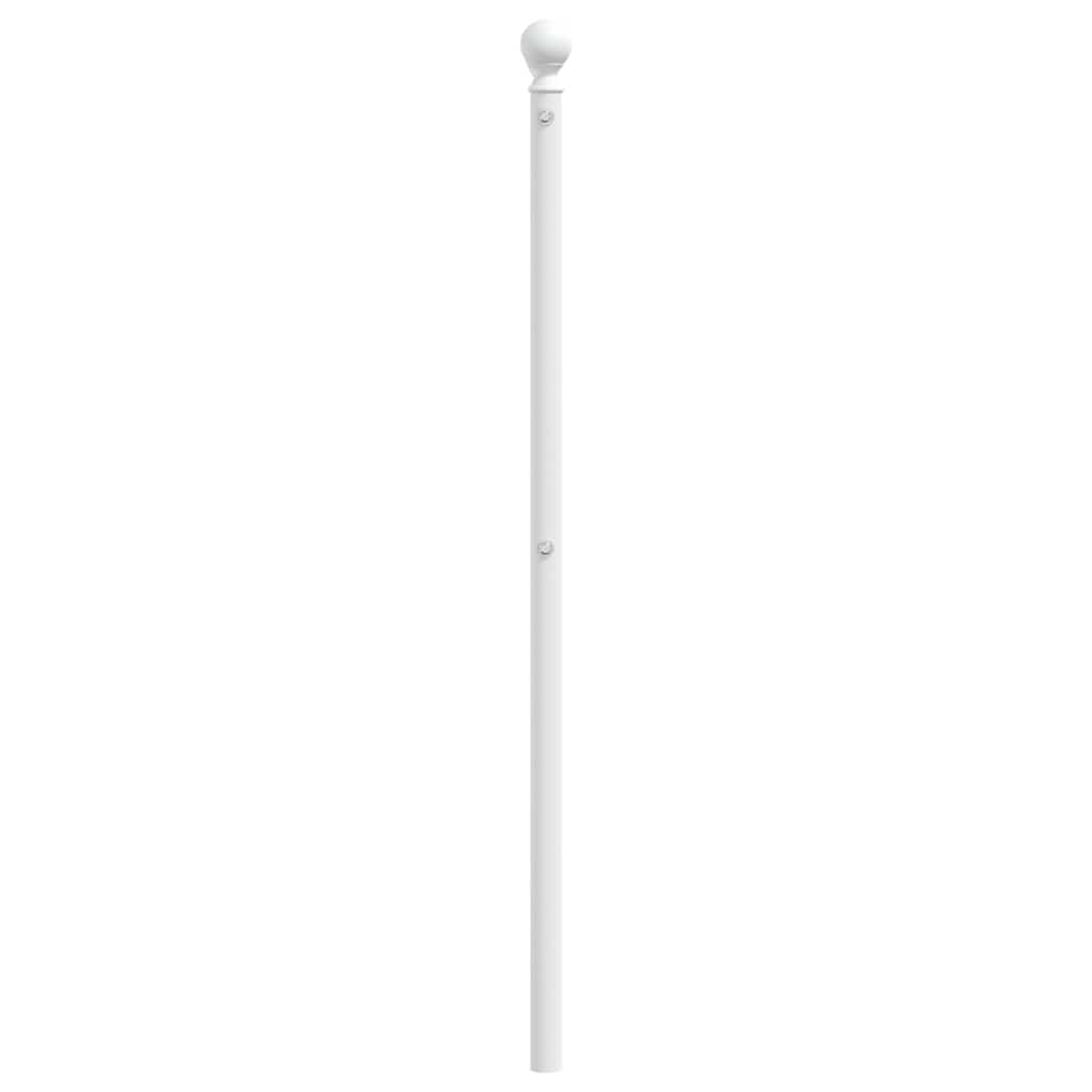 vidaXL Metal Replace Headboard White 150 cm