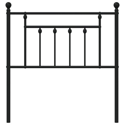 vidaXL Metal Replace Headboard Black 80 cm