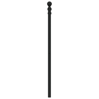 vidaXL Metal Replace Headboard Black 80 cm