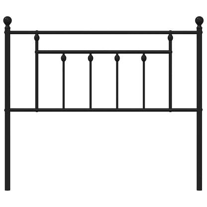 vidaXL Metal Replace Headboard Black 100 cm