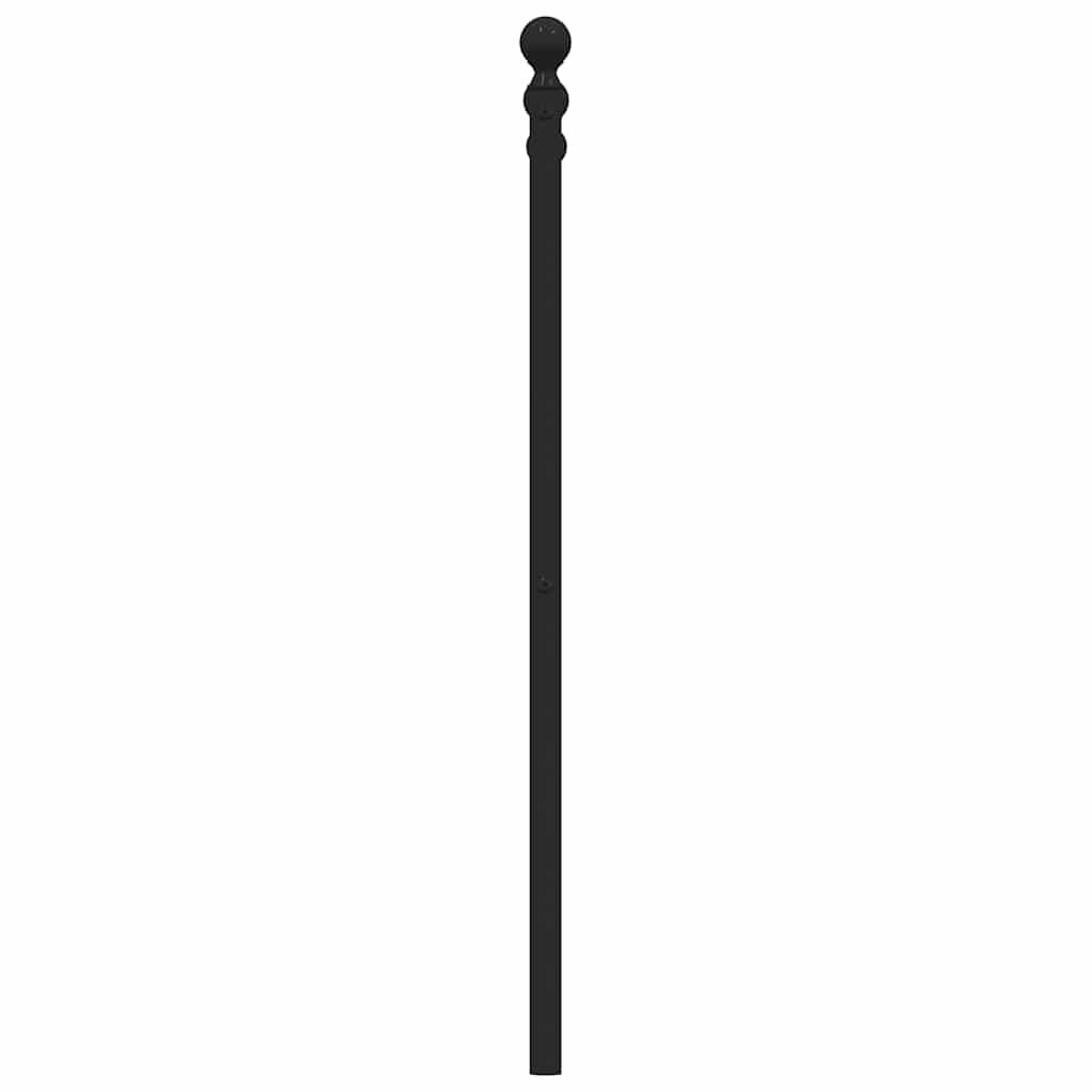 vidaXL Metal Replace Headboard Black 100 cm