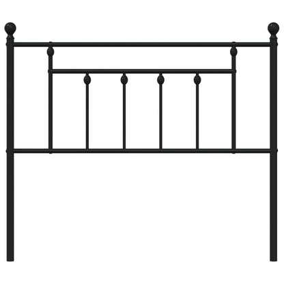 vidaXL Metal Replace Headboard Black 107 cm