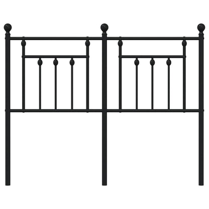 vidaXL Metal Replace Headboard Black 120 cm