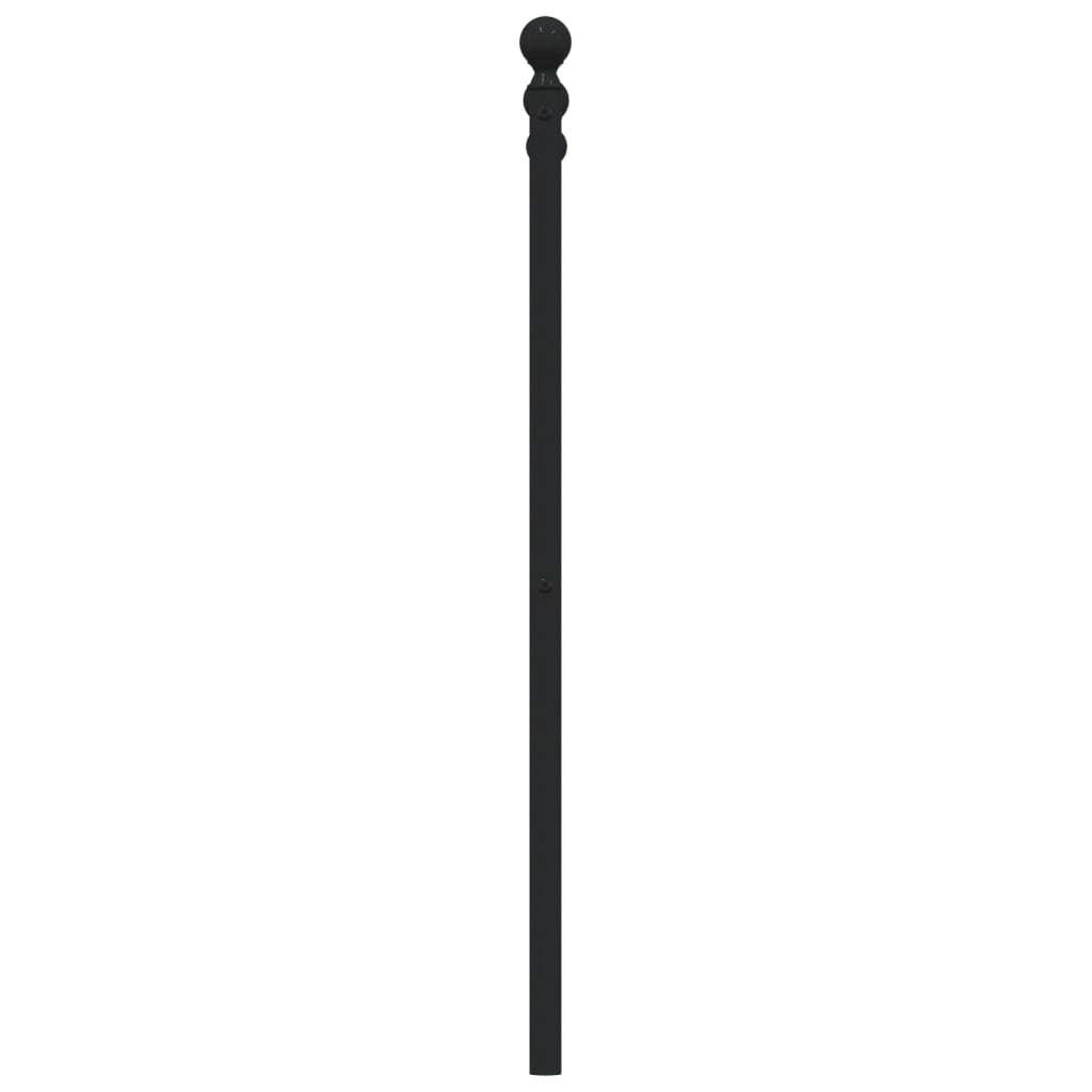 vidaXL Metal Replace Headboard Black 120 cm