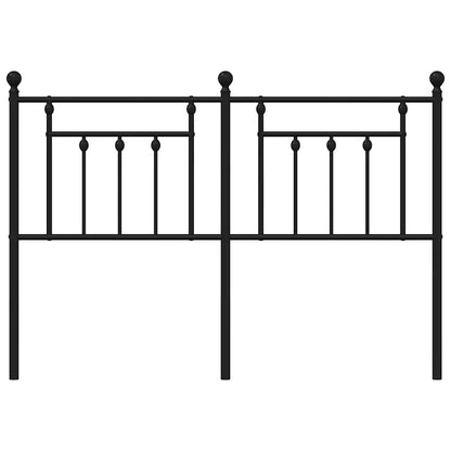 vidaXL Metal Replace Headboard Black 135 cm