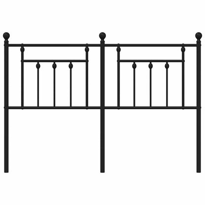 vidaXL Metal Replace Headboard Black 150 cm