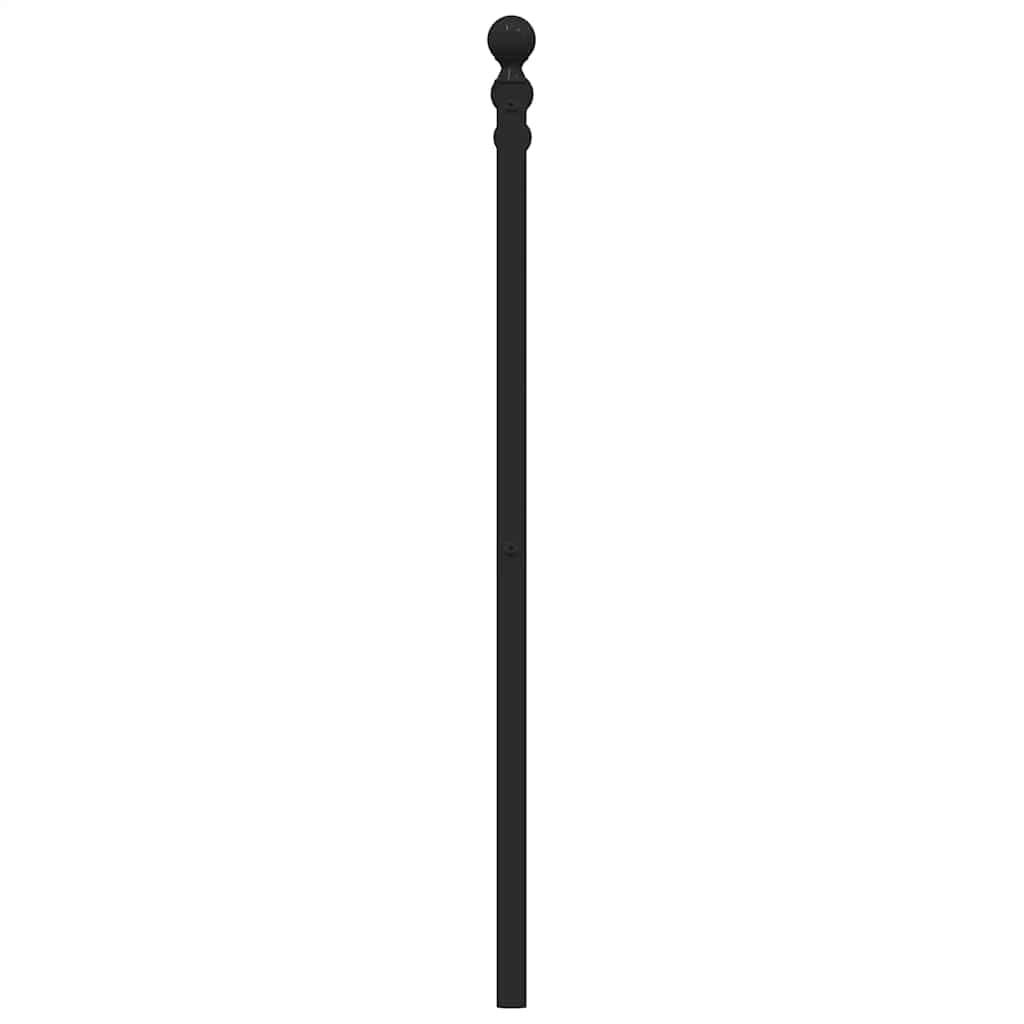vidaXL Metal Replace Headboard Black 180 cm