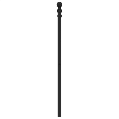 vidaXL Metal Replace Headboard Black 180 cm