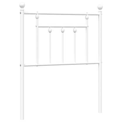 vidaXL Metal Replace Headboard White 75 cm