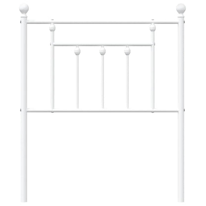 vidaXL Metal Replace Headboard White 75 cm