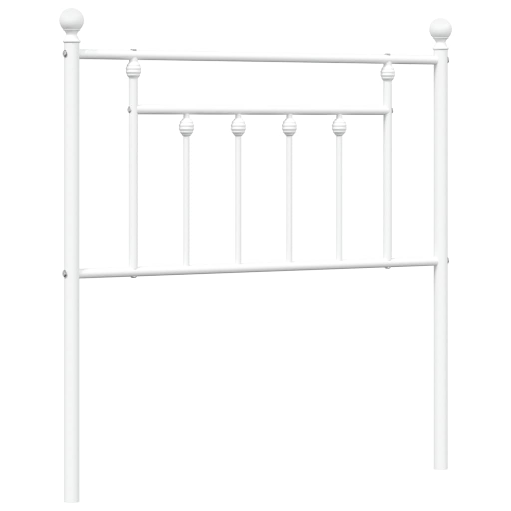 vidaXL Metal Replace Headboard White 80 cm