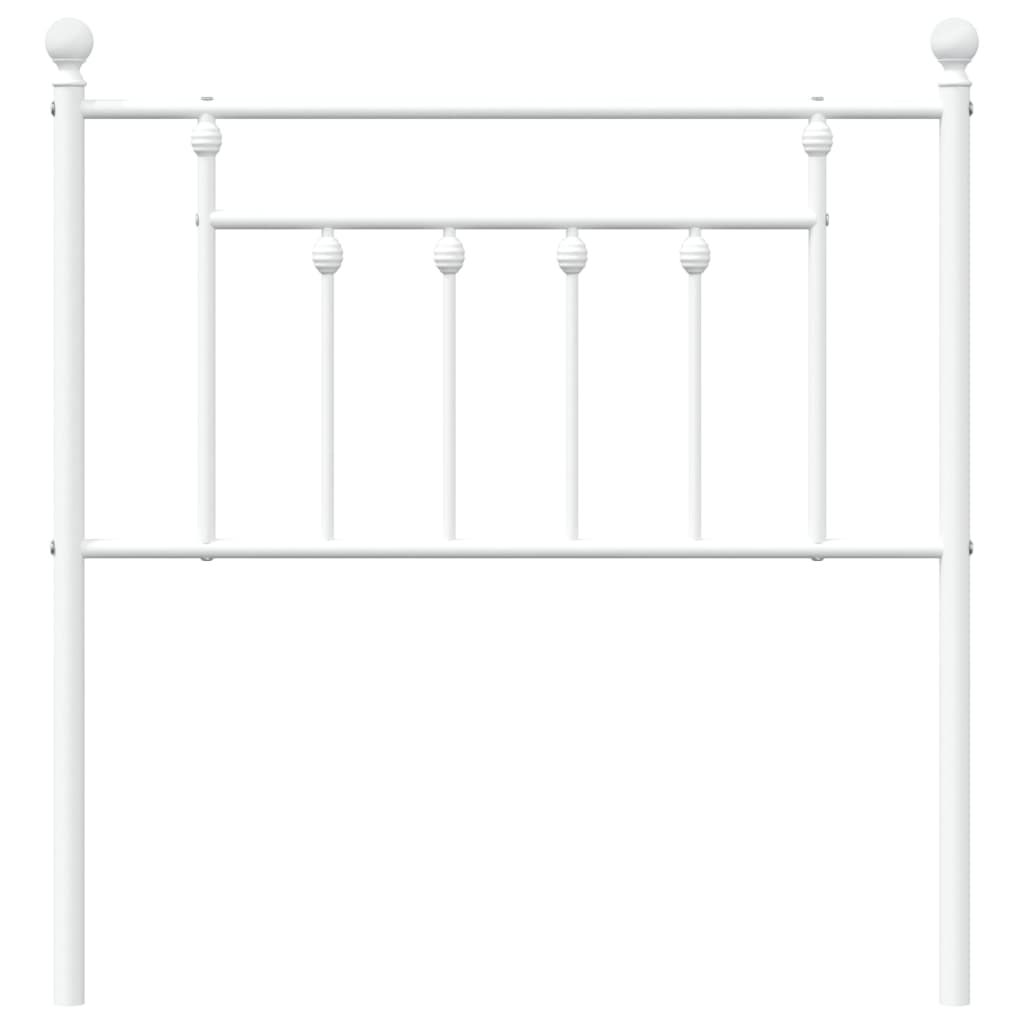 vidaXL Metal Replace Headboard White 80 cm
