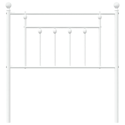 vidaXL Metal Replace Headboard White 80 cm