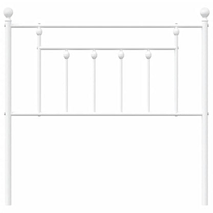 vidaXL Metal Replace Headboard White 90 cm