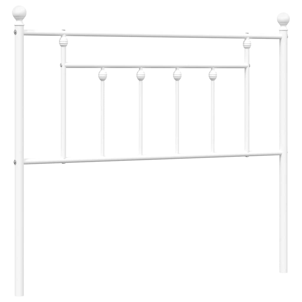 vidaXL Metal Replace Headboard White 100 cm