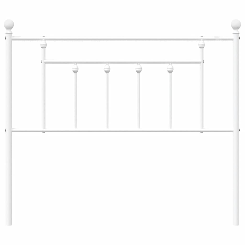 vidaXL Metal Replace Headboard White 100 cm