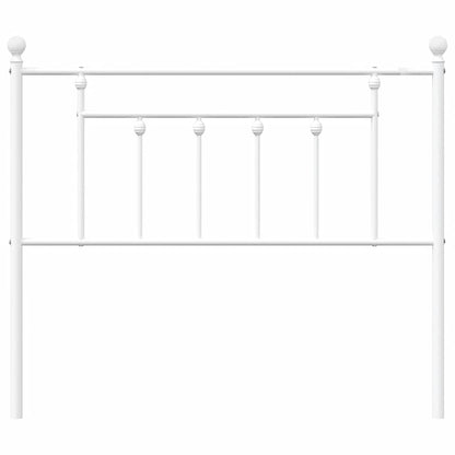 vidaXL Metal Replace Headboard White 100 cm
