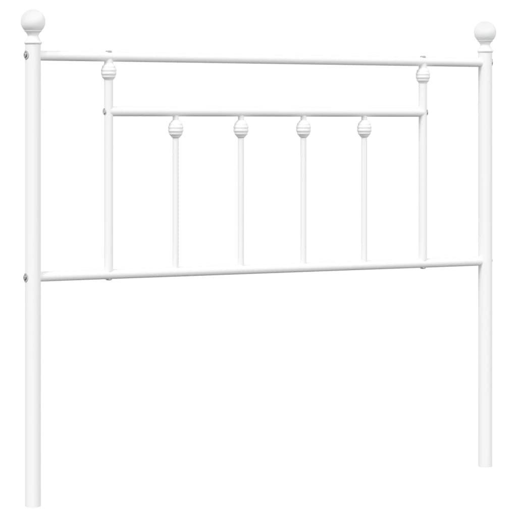 vidaXL Metal Replace Headboard White 107 cm