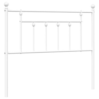 vidaXL Metal Replace Headboard White 107 cm