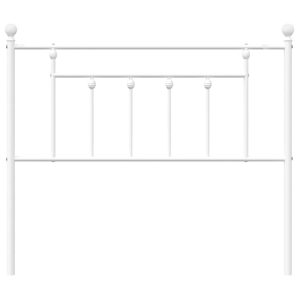 vidaXL Metal Replace Headboard White 107 cm
