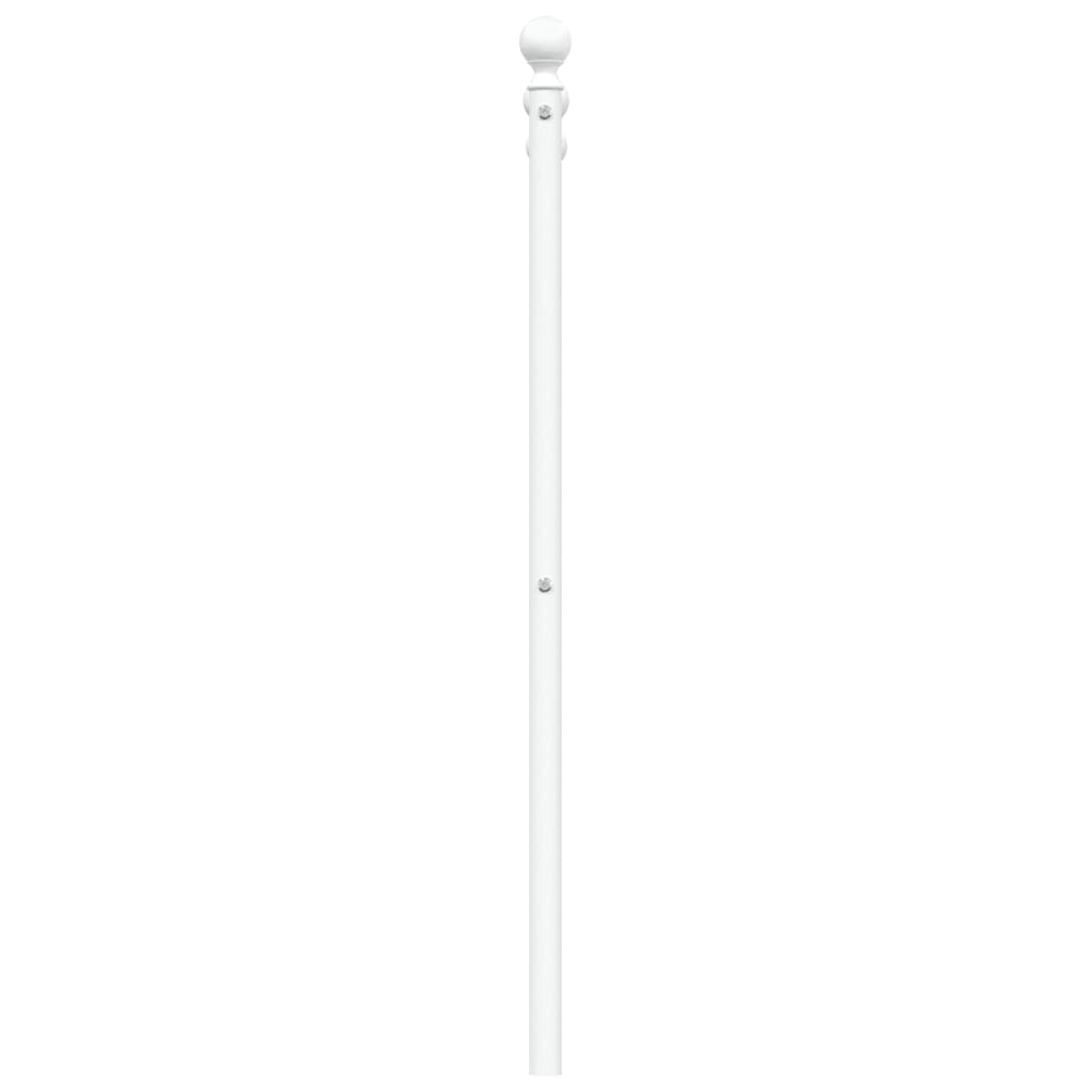 vidaXL Metal Replace Headboard White 107 cm