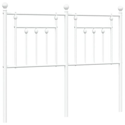 vidaXL Metal Replace Headboard White 120 cm