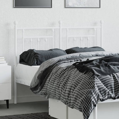 vidaXL Metal Replace Headboard White 120 cm